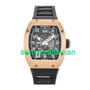 RM Luxury Watches Mechanical Watch Mills RM005 Automatic Rose Gold Men Strap Watch RM005 AE PG STA7
