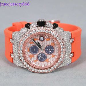 Hidden Clasp Mechanical Herren Hip Hop Watch Made VVS Clarity natürliche runde Brilliant Cut Diamonds bietet Ihnen einen einzigartigen Stil