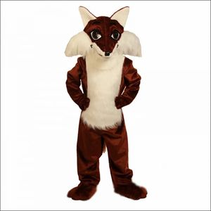 2024 Halloween Fox Mascot Costume Suit de Halloween Party Game Roupet Performance Atividade Vendas Promoção Tamanho do adulto