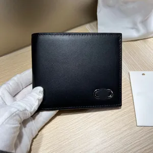Projektant mody SF prawdziwy skórzany portfel męski Złote sprzęt Najwyższej jakości Karta kredytowa Karta kredytowa kieszonkowa Portfel do torebki portafeuille torebka mini torebka