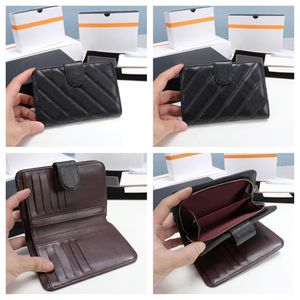 hot best quality genuinel leather mens wallet with box luxurys designers wallet womens wallet purese credit card holder passport holder 219o