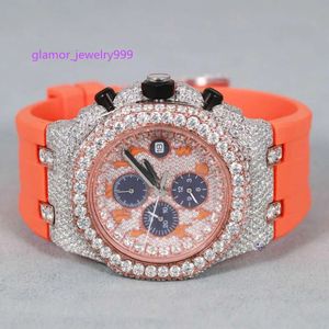 Hidden Clasp Mechanical Herren Hip Hop Watch Made VVS Clarity natürliche runde Brilliant Cut Diamonds bietet Ihnen einen einzigartigen Stil