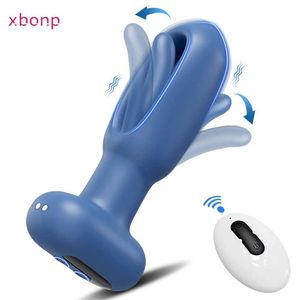 Andra hälsoskönhetsartiklar Remote Control Patting Anal Plug Vibrator Wireless Swing Butt Plug Male Prostate Massager S For Women Men Adult Y240503