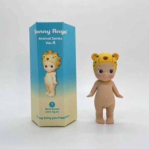 Blind box Mini Figure Regular New Animal Series 4 Blind Box Toy for Girl Mystery Box Horse Goat Lion Anteater Gorilla T240506