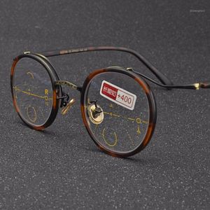 Sunglasses Transition Pochromic Reading Glasses Fashion Round Women Men Lightweight Presbyopic Eyeglasses Retro Eyewear NX1 332Y