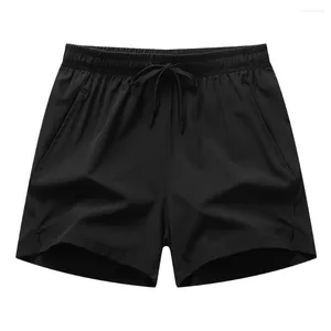Men's Shorts Man Pants Sportswear Summer Sports Drawstring Lining Ice Silk Male Panties Quick Dry Clothes For