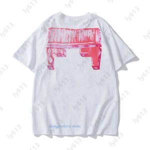 Shirts for Men Summer Tshirt Mens Designer T Shirt Luxury Streetwear Classic Brand Pattern Print Fashion High Street Offes White Clothes Man Outfit