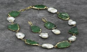 Fluorite verde naturale ruvido grezzo crudo keshi keshi cranoclings da collana set fatti a mano per lady regali8910064