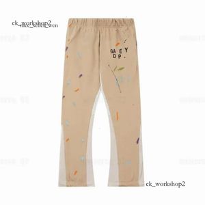 gallary dept pants galley dept pant gallerydept pant top quality 24ss Sweatpants Speckled Letter Print Mans Couple Loose Versatile Casual Straight Size S-Xl 862 866