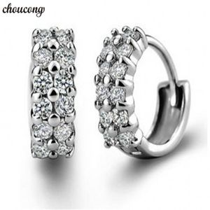 Jewellery Fashion Lady 925 Sterling silver 5A Zircon Cz Dangle Earrings for women Party WeddingJewelry Gift 299a