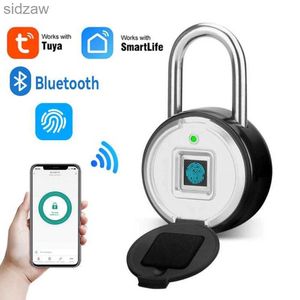 SMART LOCK TUYA SMART PALLOCK BIOMETRIC FINGERPRINT LOCK Vattentät elektroniskt lås Smart Life Application Keyless Unlock Home Security Protection WX