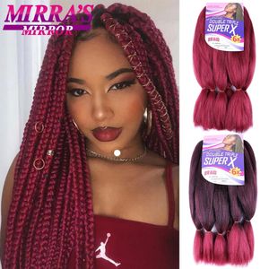 Cabelos de tranças triplas duplas jumbo sintéticas 24 polegadas 400g/lot Braiding Hair Water cenar cabelos falsos para mulheres negras 240430