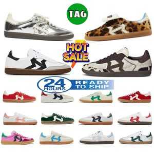 2024 Designer Fashion Casual Schuhe Leopardenmuster Wales Bonner Vintage Trainer Sneaker Nicht rutsch schwarzer Outdoor-Leder-Reibungsbeständigkeitsschuhe Größe 36-45