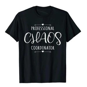 Men's T-Shirts Professional Chaos Coordinator Fun Moms Day T-shirt Japanese Style Printed T-shirt New Design Cotton Youth Top d240509