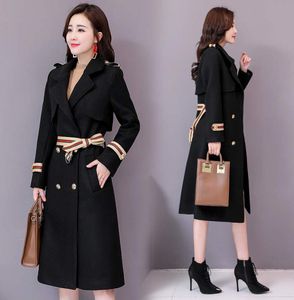 Fashion woolen coat coat women039s midlength style 2020 new autumn and winter Korean version of the British style is popular a2391010