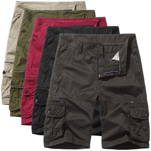 Men's 2024 Oversized Multi Bag Casual American Beach Pants, Straight Leg Loose 5-Inch Pants