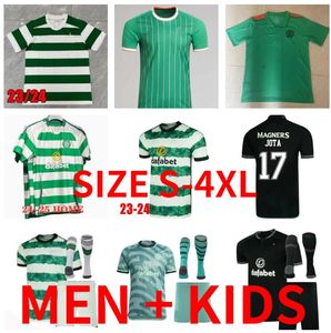 ケルト2024 2025 Kyogo Football Shirt FC 23 24 25ヨーロッパホームアウェイサッカージャージCeltic Daizen Reo McGregor 120年Hoops記念日アイルランドオリジンスペシャルキッズ