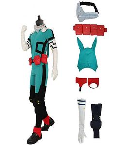 Anime My Hero Academia Cosplay Midoriya Izuku Deku Battle Cosplay Costume unissex Costume Set Halloween Wig Hair G09257009017