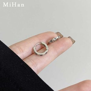 Exquisite earrings with diamond design Cool Style Simple Round Geometric Earrings Personalized Small Temperament Mini with cart original earring