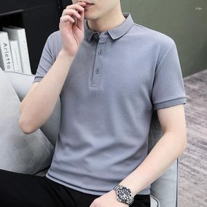 Magliette da camicie da uomo TFETTERS BACK Summer Tshirt 2024 Smart Casual T-Shirts Anti-Winnkle Solid Color Short Shorth in Tops Tees