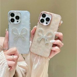 Butterfly glitter powder suitable for 15 phone iPhone 14 Pro diamond inlaid semi transparent 13 luxury protective case