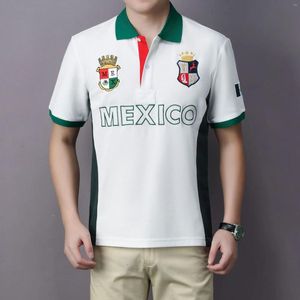 Men's Polos Polo Shirt Mexican Mysterious Cactus Charm Plus Size Mexico Embroidery Short Sleeve Lapel Sports Casual Fashion Oversize