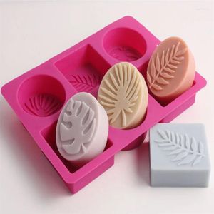 Ferramentas de artesanato redondo e quadrado O molde de sabão de silicone é usado para fazer moldes de mesa para moldes 3D sabonetes
