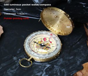 Pocket Compass пешеходные походные часы в стиле ретро мини -поход по походы