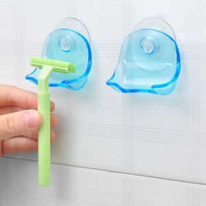 Cup Rack Super Razor Suction Holder Shaver Storage Racks Wall Hook Hangers Towel Sucker bathroom accessories Blue s