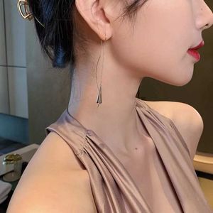 Dangle Chandelier Luxury Long Tassels Hanging Drop Earrings For Women Crystal Big Dangle Earring Wedding Jewelry Statement pendientes 2021