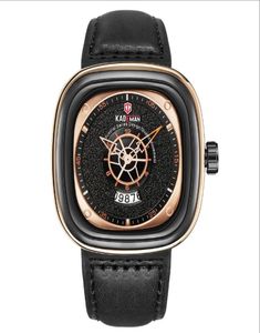 Marca kademan fashon cool grande discagem masculina relógios quadrados quartzo relógio calendário de viagem precisa tempo generoso masculino wristwatches4007587