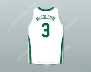 Anpassad Nay Mens Youth/Kids CJ McCollum 3 Glenoak High School White Basketball Jersey Top Stitched S-6XL