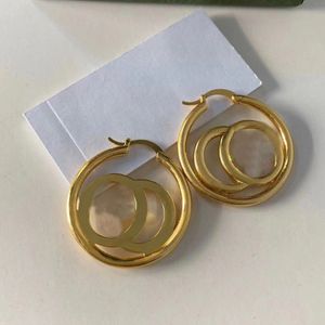 Designer Classic hoop Letter Earrings Studs Jewelry for Women party wedding Fashion luxury Earring Suitable for ladies mothers girlfr 245e