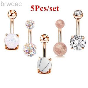 Nabelringe Delysia King 5pcs/Set Zirkon Navel Ring D240509