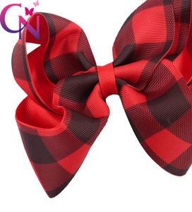 5quot Girls Plaid Bow Clip Kids Grosgrain Ribbon Bowknot Hairpins Barrettes Bows Bubble Hair Clip Baby Girl Hair Accessories Chr2703777