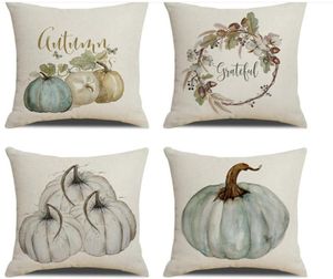 Thanksgiving Pillow Cover Happy Fall Autumn Pillowcase Home Decor Cushion Cover Throw Pillow Case Sofa Bed Decoration4104030