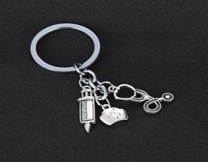 Geschenke Stethoskop Keychain Doctor Krankenschwester Ärzte Schlüsselkettenringhalter Schmuckschwester Tag Presents4798122