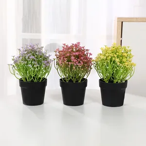 Decorative Flowers Simulated Plants Rural Potted Soft Furnishings Flower Pots Office Desks Green Artificial