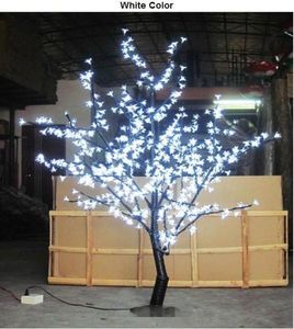 15m 5 fot Höjd Vit LED Cherry Blossom Tree Outdoor Indoor Wedding Garden Holiday Light Decor 480 LEDS3745389