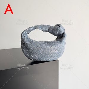 1: 1 tote agnelli di massa specchio borse firmate borse mini lady da polso per banchetto texture denim texture borsetta con scatola LB50v