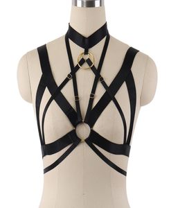 Punk Gothic Body Harness Bra Adjustable Strappy Tops Cage Harness Bra Body Suit Crop Top Bondage Harness Bra Body Cage4031346