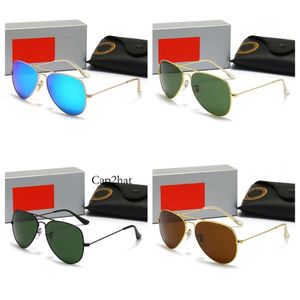 Männer Rao Baa Classic Retro Women Sonnenbrille 2022 Designer Eyewear 3025 Bands Metallrahmen Designer Ray Sun Gläses Frau 7805