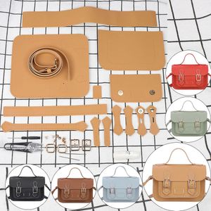 Винтажный Cambridge Bag Pu кожа DIY DIY ручные сумки модные сумочка женщина кросс -кузнечное плечо швейное швейное покрытие 240509