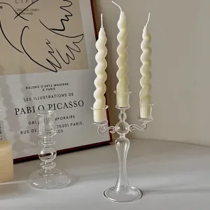 Halter 3 Heads Kerzenhalter Kerzenstick für Home Decoration Holiday Candle Stick Hochzeit Weihnachtskanderhalter Mittelstücke