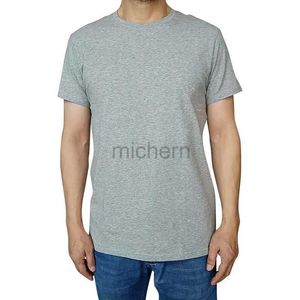 Men's T-Shirts Mens O-neck casual T-shirt summer short sleeved T-shirt solid color cotton spandex mens clothing d240509