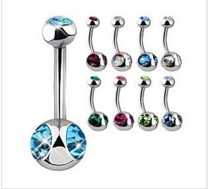 ANELLO TRIPLE GEM BELLY ANTRAMBI FITTO GIOITÀ PER PER PIERCING GIOWLERY 60PCSLOT MESTATO 12 COLORE3029931