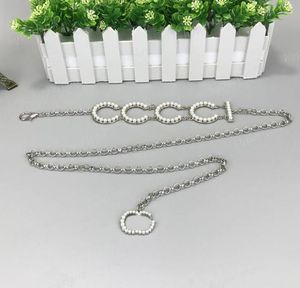 Cinture di Golden Chains for Women Designer Weliband Gurte Silver Belt Letter Luxury Letter Girls Diamond Chain Ceintures Belt ME6247255