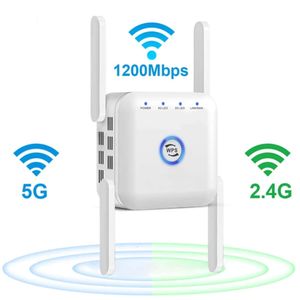 AC24 Dual Band Signal Amplifier 1200m Wireless Wall Router WiFi Repeater