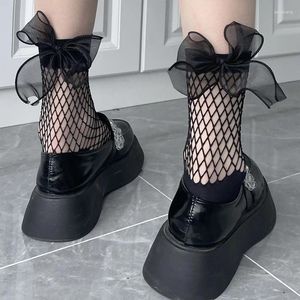 Donne calzini sexy estate corto sopra la caviglia con barca pesce in rete nera floreale patchwork top hosiery nylon cavo