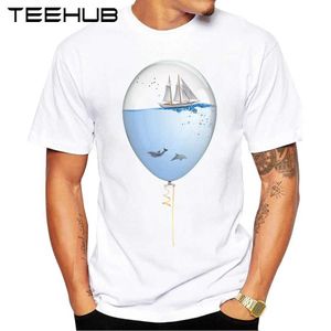 Мужские футболки Summer Hot Sales Seon футболка мужская мужская футболка Новая модная моря в футболке с шариком.